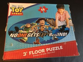 Disney Pixar Toy Story No One Gets Left Behind 3' Floor Puzzle Buzz Woody Jessie - $16.40