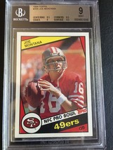 1984 Topps #358 Joe Montana Bgs 9 Mint San Francisco 49ERS Hof - £34.04 GBP