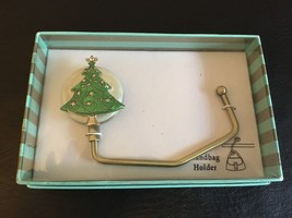 Spring Street Design Metal & Enamel Christmas Tree Handbag Hanger Purse Holder - £13.66 GBP