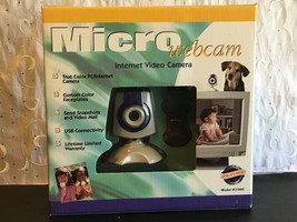 MICRO INNOVATIONS USB WEBCAM INTERNET VIDEO CAMERA CONFERENCE Model IC100C NIB - £13.10 GBP