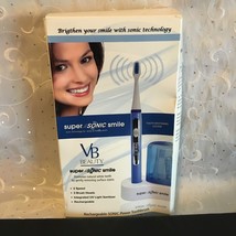 Vb Beauty Super Sonic Smile Rechargable Toothbrush Uv Light Brush Sanitizer Nib - £34.46 GBP