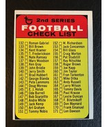 1968 TOPPS FOOTBALL 2ND SERIES CHECKLIST #219 - $236.72 MXN