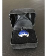 Natural Lapis Lazuli .925 Sterling Silver Cabochon Size 8 Ring - $246.11 CAD