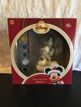 VINTAGE DISNEY PAINT YOUR OWN MICKEY MOUSE CHRISTMAS STATUE KIT NEW - £18.98 GBP