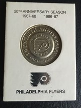 PHILADELPHIA FLYERS 20TH ANNIVERSARY SEASON COIN TOKEN MEDAL 1967-68 198... - £15.59 GBP