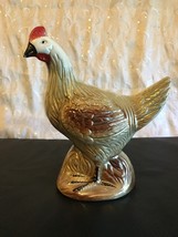VINTAGE 1950's  CERAMIC ROOSTER FIGURINE MADE IN BRAZIL #4151 BEAUTIFUL! - $22.07