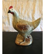 VINTAGE 1950&#39;s  CERAMIC ROOSTER FIGURINE MADE IN BRAZIL #4151 BEAUTIFUL! - £17.64 GBP