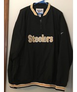 BRAND NEW REEBOK PITTSBURGH STEELERS 1/4 ZIP PULLOVER WINDBREAKER MEN&#39;S ... - $824.98 MXN