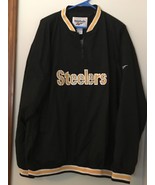 BRAND NEW REEBOK PITTSBURGH STEELERS 1/4 ZIP PULLOVER WINDBREAKER MEN&#39;S ... - £34.63 GBP