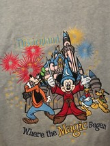 DISNEYLAND RESORT EMBROIDERED MEN'S XL BASEBALL SWEATSHIRT JACKET NEW - £34.76 GBP