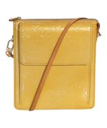 LOUIS VUITTON Monogram Vernis Motto Accessory Pouch Shoulder Bag Yellow - $417.00 CAD