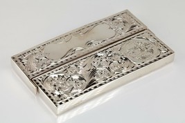 Gorgeous Etched Sterling Silver Great Seal of California Card Holder w/ ... - $890.99