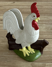 Rooster Napkin / Dried Flowers Holder Mid Century Centerpiece Vintage Ceramic - £36.77 GBP