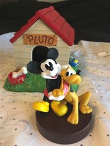 1998 Disneyana Convention Love &amp; Laughter LE Mickey And Pluto Figurine &amp; Watch - £111.07 GBP