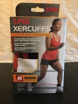 SPRI XERCUFFS RESISTANCE LOWER BODY WORKOUT TRAINING BANDS  RED MEDIUM NIB - £15.87 GBP