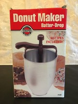 Norpro Batter Dispenser Drop Donut Maker W/ Recipies Pancakes Waffles Nib - £10.51 GBP
