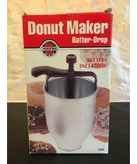 NORPRO BATTER DISPENSER DROP DONUT MAKER W/ RECIPIES PANCAKES WAFFLES NIB - $17.76 CAD