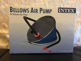 INTEX HIGH VOLUME AIR FLOW BELLOWS AIR BED FOOT PUMP FOR INFLATABLE MATTRESS NIB - £19.29 GBP