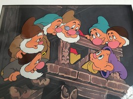 WALT DISNEY THE SEVEN DWARFS ANIMATION ART SNOW WHITE CEL LTD EDITON SERICEL - £109.61 GBP