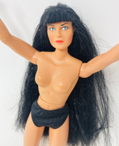 Vintage Xena Warrior Princess Doll Nude Muscular Woman Long Black Hair - $12.99