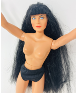 Vintage Xena Warrior Princess Doll Nude Muscular Woman Long Black Hair - $17.76 CAD