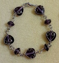 Purple Heart Bracelet - £4.49 GBP