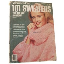 101 Sweaters Woman&#39;s Day Magazine 1978 Patterns Knitting Crochet Womens Mens - £11.81 GBP