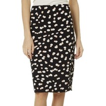 Philosophy Stretch Pencil Skirt Black White Pink Dots Size 2 - $14.99