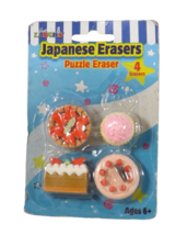 Japanese Iwako Style Imitation Mini Set of Puzzle Erasers - New - Desserts - £4.69 GBP