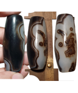 YM 112 Powerful Middle Eastern spiritualist Agate Bead Rare Pattern Yeme... - £31.17 GBP