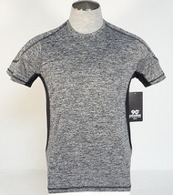 90 Degree By Reflex Charcoal Short Sleeve Athletic Shirt Men&#39;s NWT - $49.99