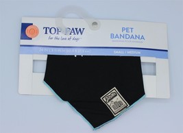 Top Paw - Dog Bandana - Jet Setter - Small/Medium - 24 L x 11 H - Black - £2.36 GBP