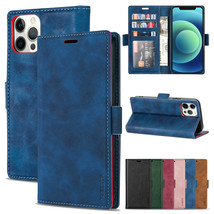 Leather Back Wallet Magnetic Flip Cover Slim Case For iPhone 12/11 Pro XS MAX XR - £36.96 GBP