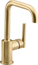 Kohler 7509-2MB Purist Bar Sink Faucet - Vibrant Brushed Moderne Brass - £276.47 GBP
