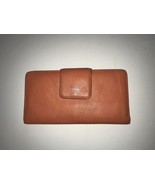 Fossil Orange Bifold Checkbook Wallet - £22.05 GBP