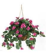 Bougainvillea Silk Hanging Basket Flowers Nearly Natural 6608 - £48.70 GBP