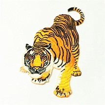 Bengal Tiger Cat Puma Jaguar Panthera Tigris Thai Silk Animal Wildlife Appliq... - £15.59 GBP