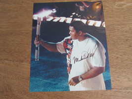 MUHAMMAD ALI BOXING HOF 1996 OLYMPIC TORCH SIGNED AUTO 8X10 COLOR PHOTO - $199.99