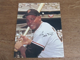 WILLIE MAYS GIANTS METS HOF SIGNED AUTO COLOR 8X10 PHOTO  - £47.12 GBP