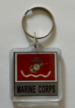 U.S. Marine Corps Flag Military Key Chain 2 Sided 1 1/2&quot; U.S. - $92.26 MXN