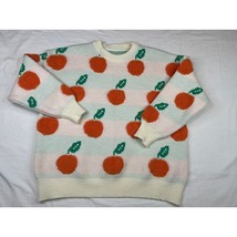 Oranges Knitted Sweater Womens Large Long Sleeve Pullover Fall Autumn Cr... - £35.04 GBP