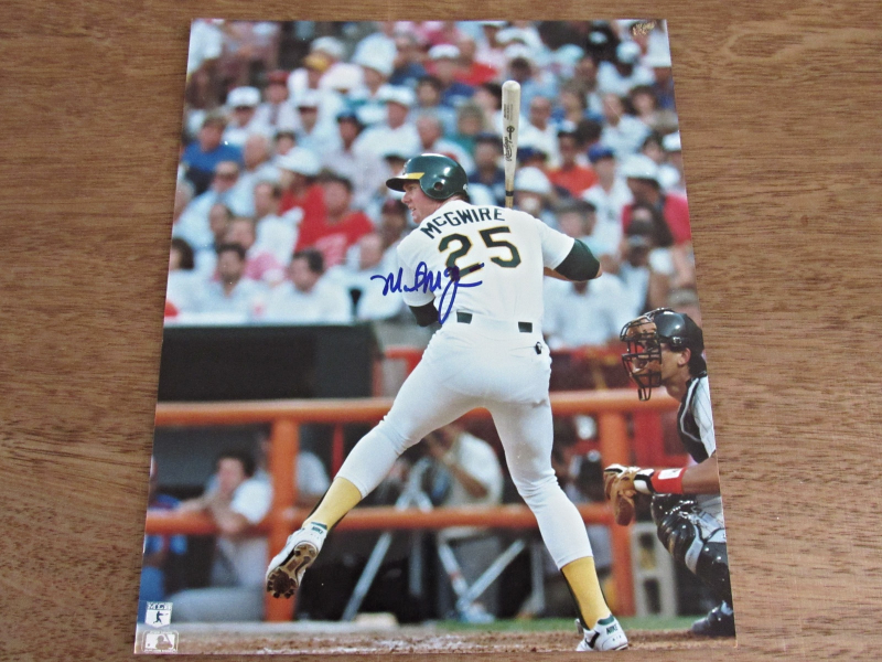 MARK MCGWIRE OAKLAND A&#39;S SIGNED AUTO 8X10 COLOR PHOTO  - $49.99