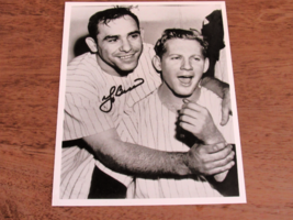 Yogi Berra With Whitey Ford Hof Yankees 3X Al Mvp Signed 8X10 Color Photo - $49.99