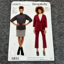 Simplicity Sewing Pattern D0975 Knit Skirt, Pants, Top and Jacket Plus Sizes - $13.99