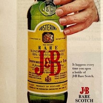 1972 J &amp; B Rare Scotch Advertisement Life Vintage Justerini and Brooks Ltd - $15.98