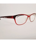 Orgreen Optics Twiggy Red Metal Eyeglasses Oval Frame 51-14-137 - £47.21 GBP