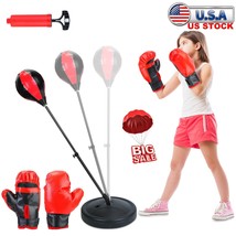 Punching Bag for 3-8 Years Old Kids Include Boxing Gloves Pump Adjustable Height - £44.04 GBP