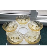 Beautiful Mid-Century BUBBLES Glass Dessert Dishes. NO DAMAGE. Lot of FI... - $950.34 MXN