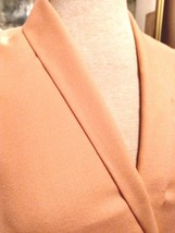 2yds 32&quot; Peach Color Linen Look Jkt Dress Wgt Viscose Poly Fabric 56&quot; Wide - £24.94 GBP