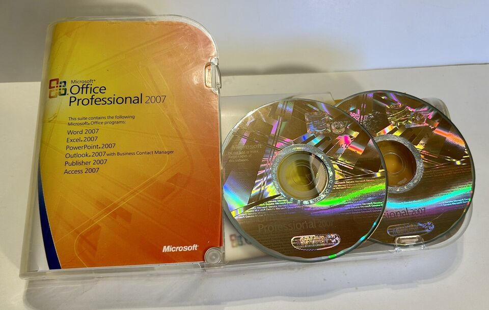 Microsoft Office 2007 Professional Full Suite English Version w/ Product Key - £62.68 GBP